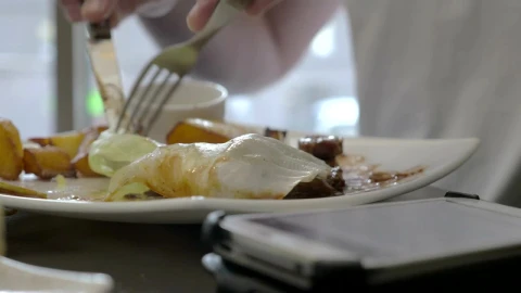 Stock Footage Woman Checking Her Phone During A Meal Live Wallpaper - St patrick Wallpaper