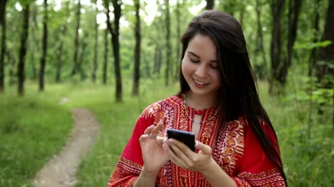 Stock Footage Woman Calling A Friend Outside Live Wallpaper - St patrick Wallpaper