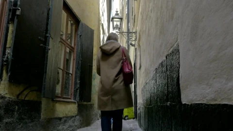 Stock Footage Walking Down A Very Old Street Live Wallpaper animated wallpaper preview