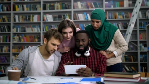 Stock Footage Unhappy Students Checking Results Live Wallpaper animated wallpaper preview