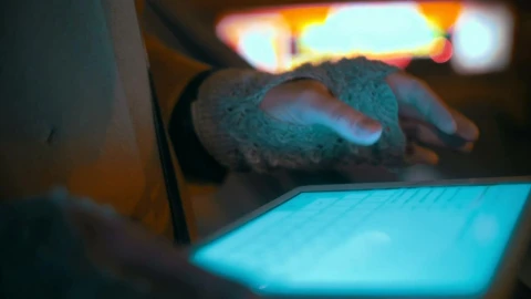 Stock Footage Typing Notes On A Tablet Live Wallpaper animated wallpaper preview