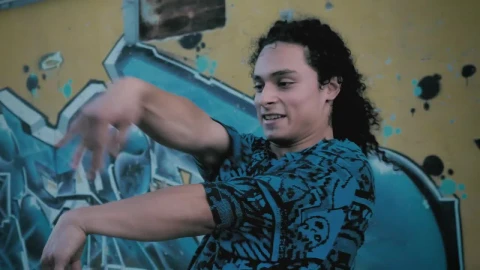 Stock Footage Two Happy Men Dancing Hip Hop Live Wallpaper animated wallpaper preview