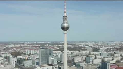 Stock Footage Tv Tower In Germany Aerial Shot Live Wallpaper animated wallpaper preview