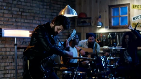 Stock Footage Young Musicians Playing Rock In The Garage Live Wallpaper Free - Wallpaper Wallpaper