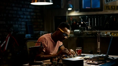 Stock Footage Young Man Repairing A Circuit On The Garage Live Wallpaper Free - Wallpaper Wallpaper