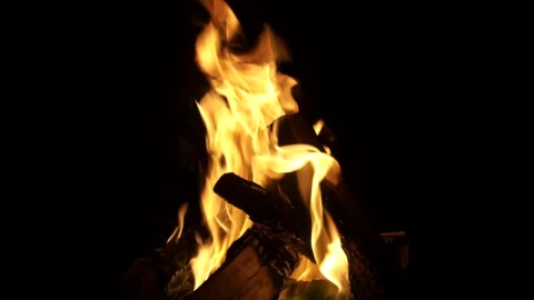 Stock Footage Wooden Logs Burning In A Pit Live Wallpaper Free - Wallpaper Wallpaper