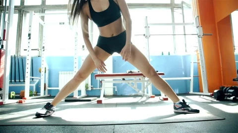 Stock Footage Woman Warming Up Before Fitness Workout Live Wallpaper Free - Wallpaper Wallpaper