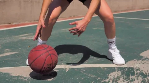 Stock Footage Woman Training For Basketball Live Wallpaper Free - Live Wallpaper