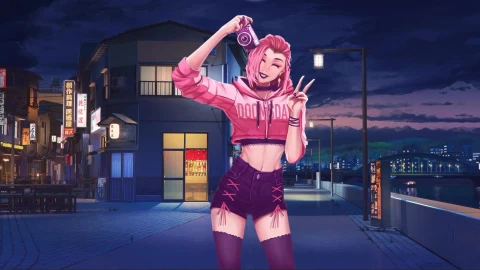Chill Day Live Wallpaper Girl - Live Wallpaper
