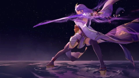 Raiden Shogun With Sword Anime Live Wallpapers - Live Wallpaper