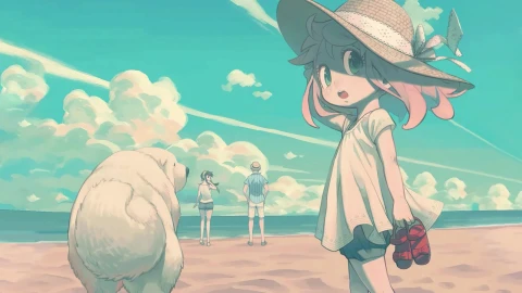 Windows Spy X Family On The Beach Live Wallpaper - Live Wallpaper