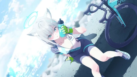 Live2D Azure Lane Bicycle Girl Live Anime Wallpaper animated wallpaper preview