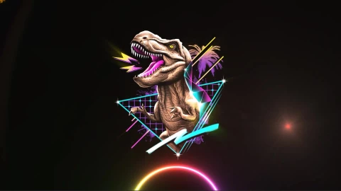 Retro Dinosaur Live Wallpaper animated wallpaper preview