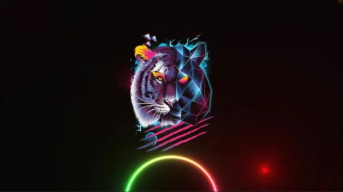 Retro Tiger Live Wallpaper animated wallpaper preview