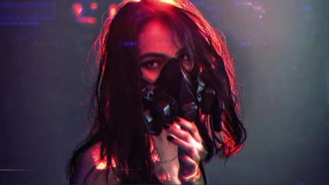 Girl With Mask Trippie Live Wallpaper animated wallpaper preview