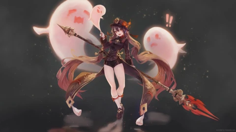 Anime Hu Tao Spirit Soother Genshin Impact Live Wallpaper animated wallpaper preview