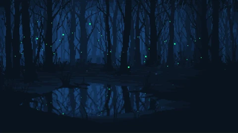 The Fireflies Live Wallpaper Pixel animated wallpaper preview