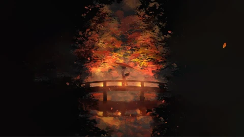 Red Leaf Forest Live Wallpaper – Free Live Wallpaper