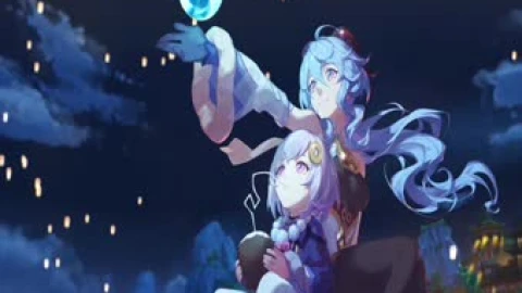 Ganyu And Qiqi Lantern Rite Genshin Impact Live Wallpaper PC – Free Live Wallpaper