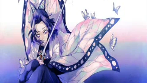 Shinobu Kocho Butterfly Pond Demon Slayer Live Wallpaper PC – Free Live Wallpaper