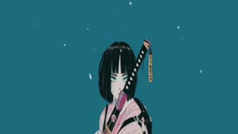 Sakura Off-White Samurai Live Wallpaper animated wallpaper preview