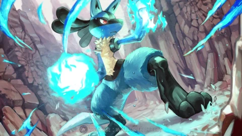 lucario pokemon steam animated wallpaper preview