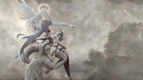 Angel in the Stormy Sky – Free Live Wallpaper