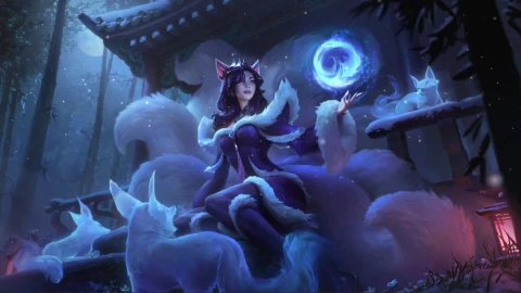 Midnight Ahri Animation animated wallpaper preview