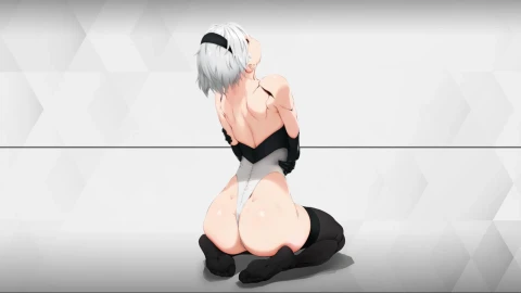 YoRHa No.2 Type B Nier Automata 2B Live Wallpaper animated wallpaper preview