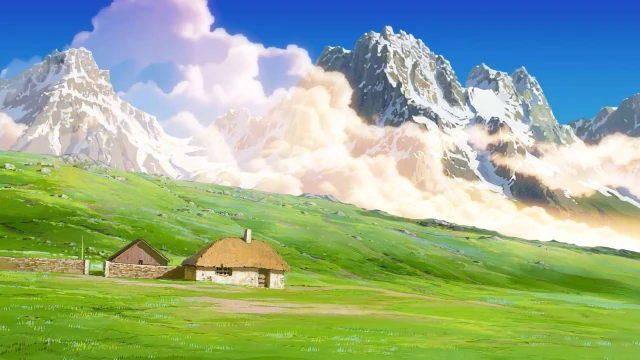 Download Howl's Moving Castle - Clouds Loop Live Wallpaper live wallpaper video in 4K