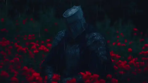 Dark Knight In Red Flowers Live Wallpaper - Live wallpaper gratis