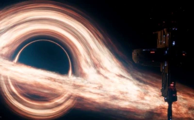 Download Interstellar Black Hole & Space Station - Cinematic Sci-Fi Live Wallpaper