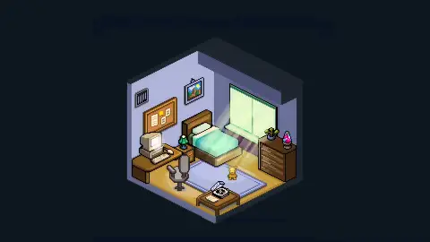 Cozy Pixel Bedroom Live Wallpaper - Free Live Wallpaper