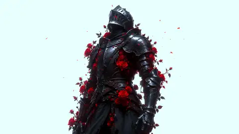The Black Knight: Blooming Crimson Roses