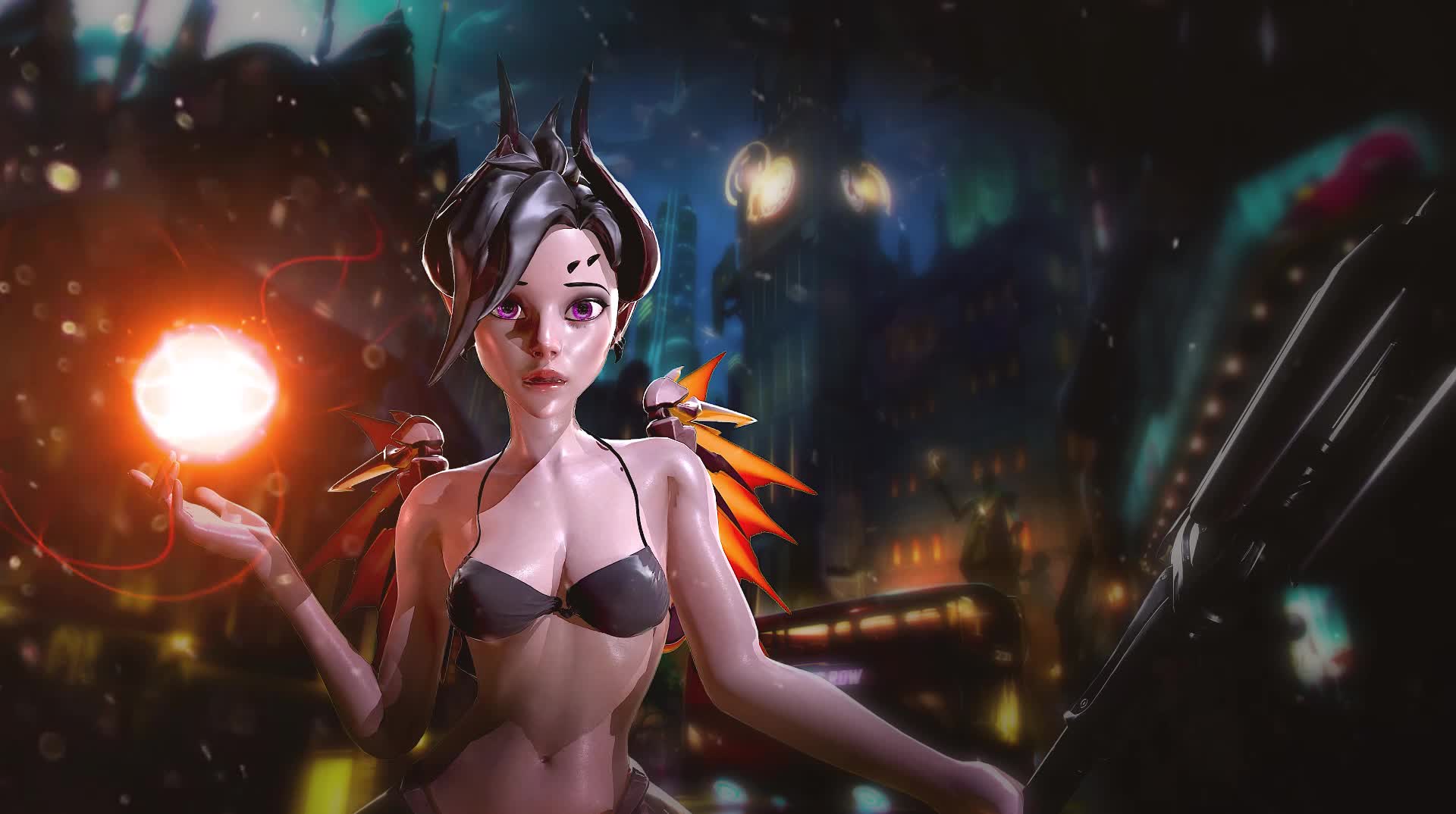 Download Mercy Idle Animated Wallpaper