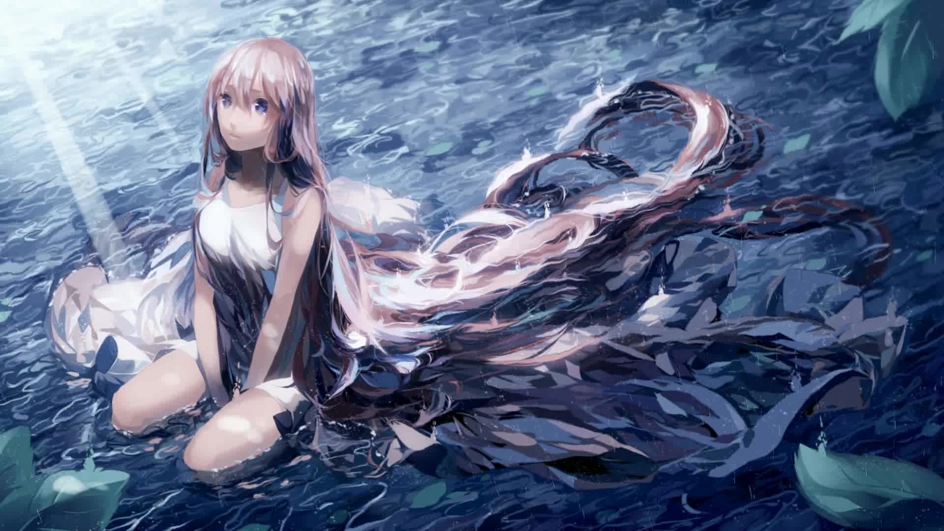 Download Girl In The Rain Live Wallpaper