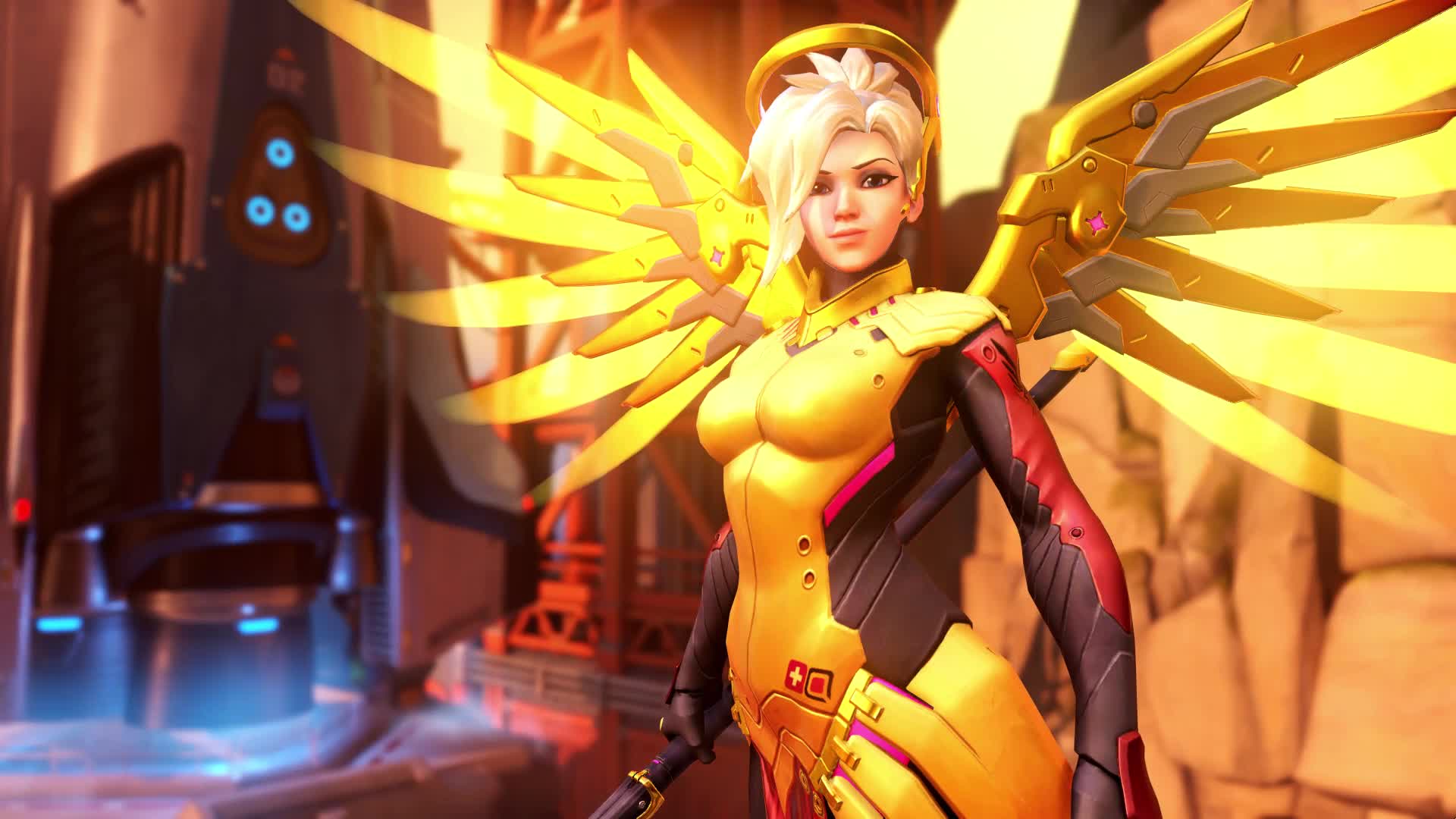 Download Overwatch Mercy HD Live Wallpaper