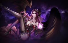 League of Angels 2 Dark Angel HD LIve Wallpaper