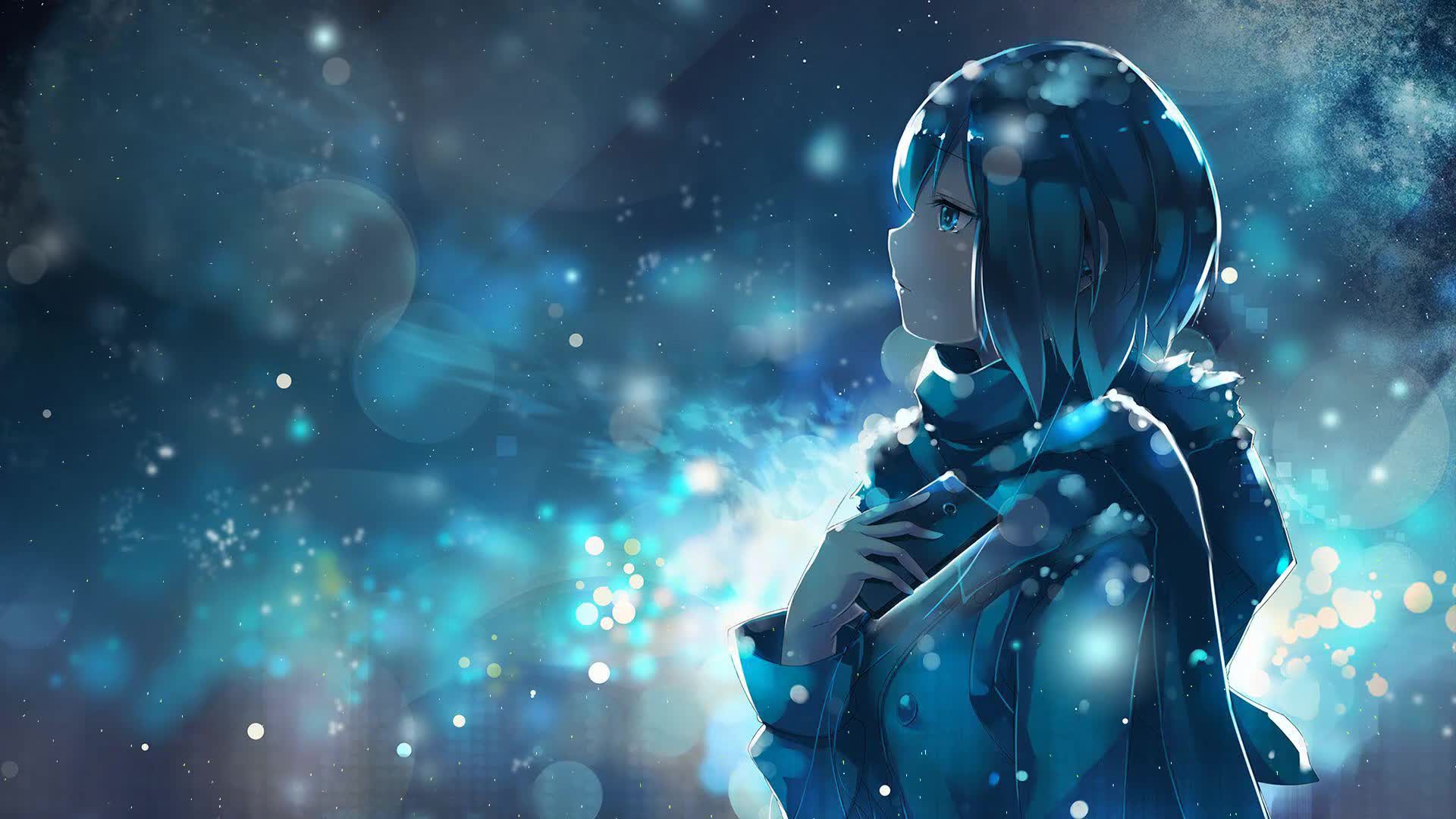 Download Winter Anime Girl Video HD Live Wallpaper