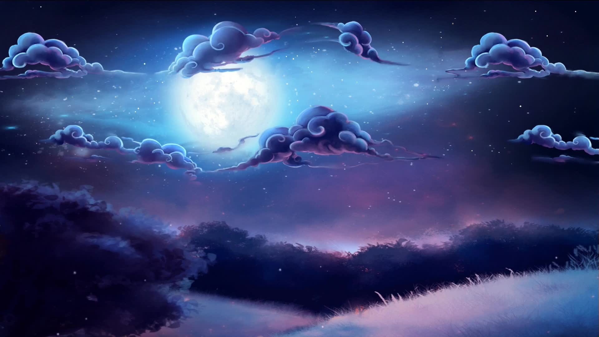 Download Cloudy Night Sky Live Wallpaper Free 1