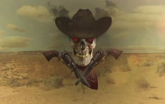 Outlaw Justice Skull 4K Live Wallpaper Free