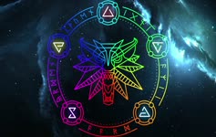 Witcher Game Sign Wheel RGB Live Wallpaper