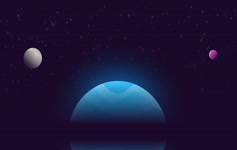 Space Planets and Particles Live Wallpaper