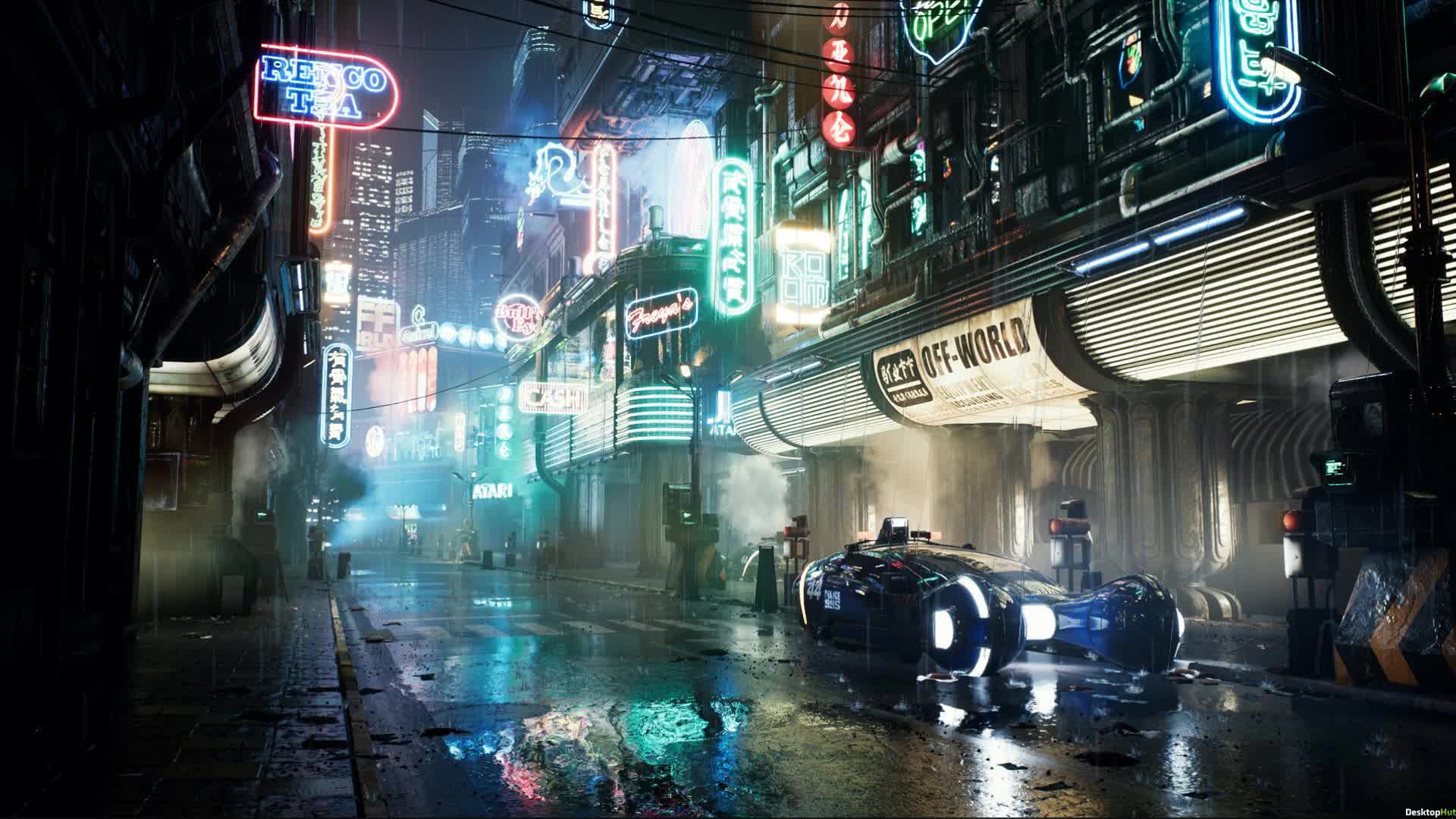 Download Blade Runner Street Live Wallpaper
