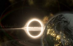 Stellaris Black Hole With Gaia World Live Wallpaper
