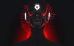 Red Cyber Dude Live Wallpaper