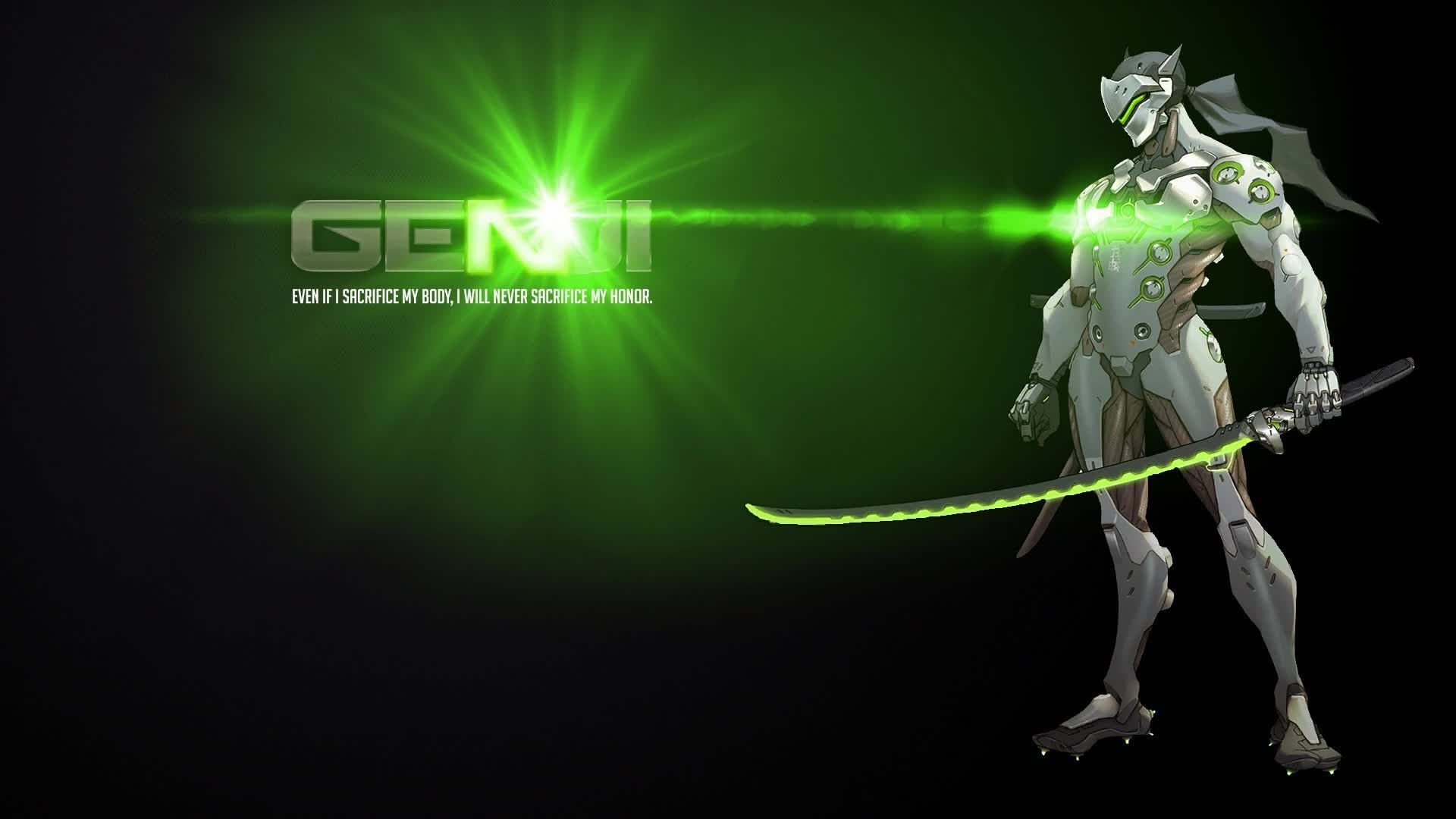 Download Genji  Green  Overwatch  Live  Wallpaper