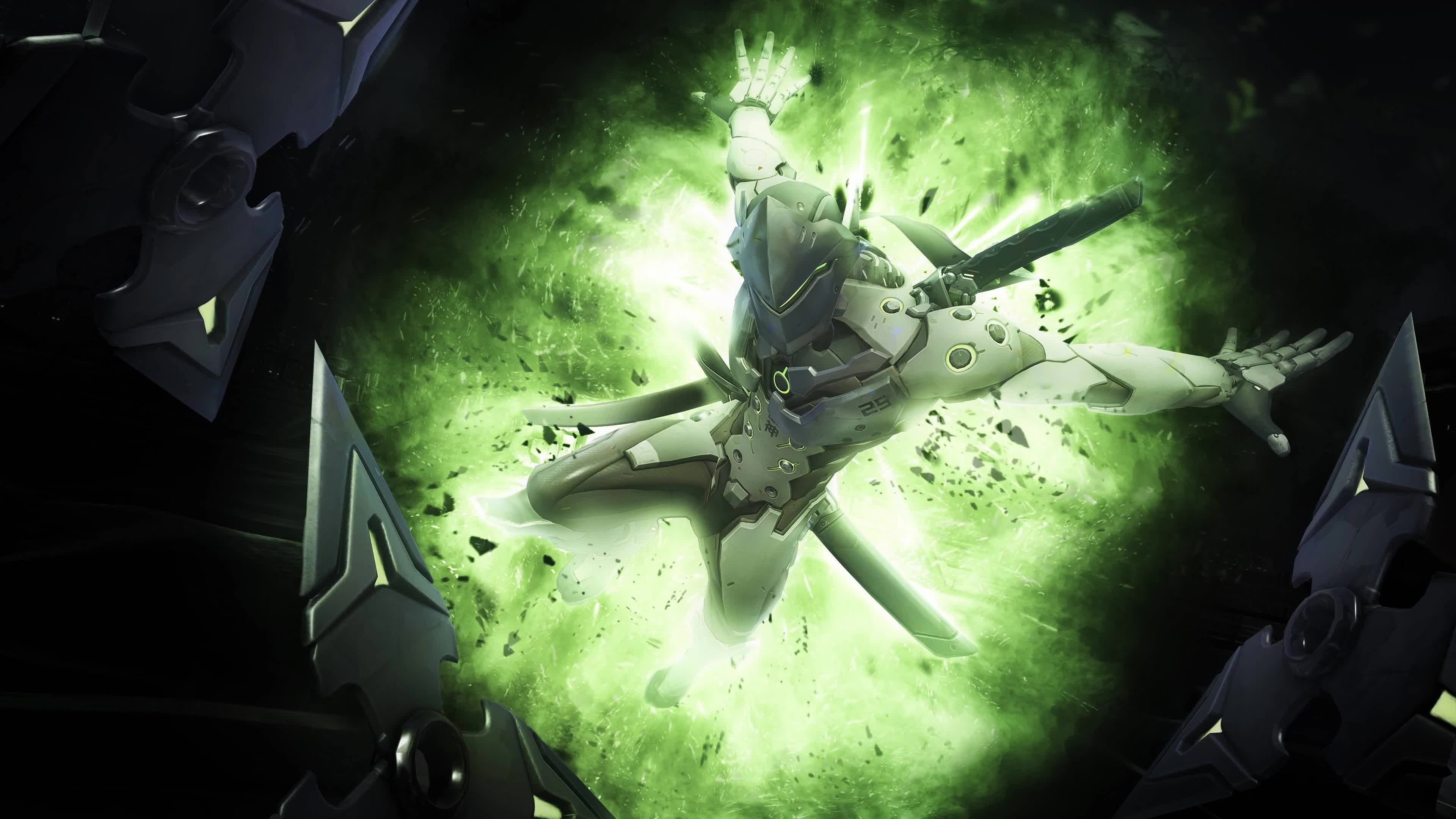 Download Genji  Overwatch  4K  Live  Desktop  Wallpaper