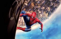 Spider  Man  Over  City  Live  Wallpaper
