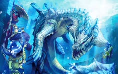 Monster  Hunter  Blue  Dragon  Live  Wallpaper